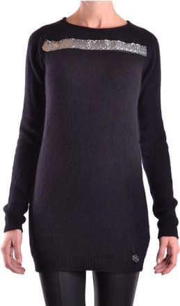 Balmain Truien en Vesten - Dames - Ronde hals truien - Zwart - M - Wol - Truien & Vesten