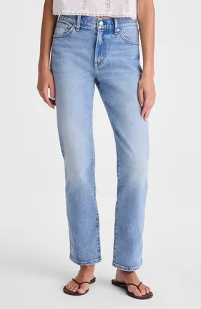 Madewell The Jules Slim Straight Jeans in Raebrook Wash at Nordstrom, Size 27