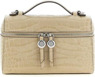 Tory Burch Romy Slim Top Handle Bag Beige
