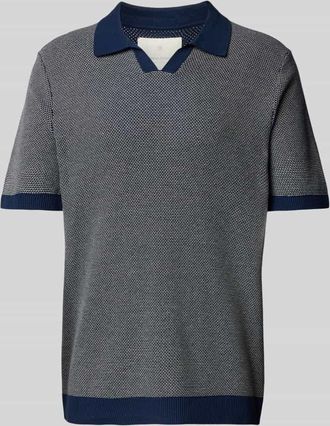 Jack & Jones Jack & Jones Relaxed Fit Poloshirt mit Label-Detail Modell CEASTON in Dunkelblau, Größe L