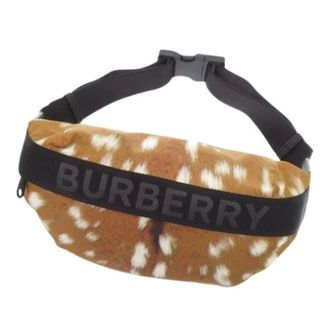 Burberry Pre-owned Belt Bags, female, Brown, Size: ONE SIZE Pre-owned Printed Nylon Belt Bag
