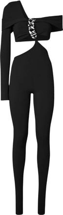 GCDS Gcds, Dames, Jumpsuits & Playsuits, Zwart, Maat: L Polyamide