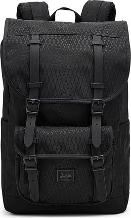 Herschel Herschel Little Americatm Mid Backpack Backpack Bags Black Diamond/Black, Polyester