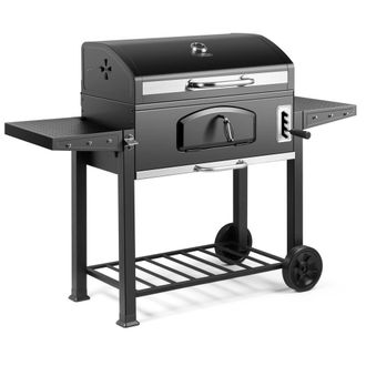 VonHaus XXL American Charcoal BBQ in Dark Grey
