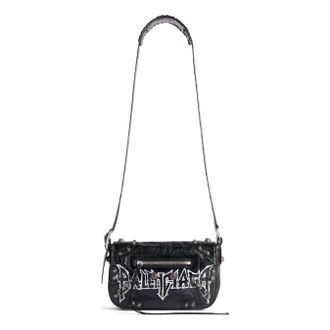 Balenciaga Le Cagole Xs Flap Bag Diy Metal Black 7190822AAXD1000