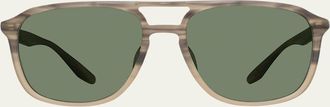Barton Perreira Gyalis Acetate Aviator Sunglasses