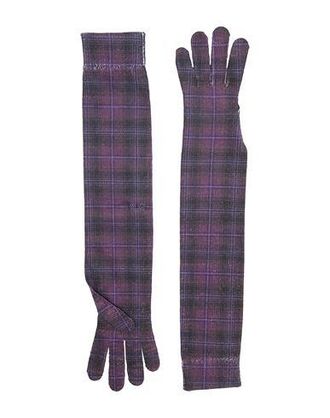 8 by YOOX RECYCLED POLYESTER PRINTED LONG GLOVES