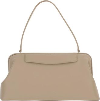 Carven Carmen Leren Tas - Dames - Schoudertassen - Beige - ONE Size - Leer - Tassen