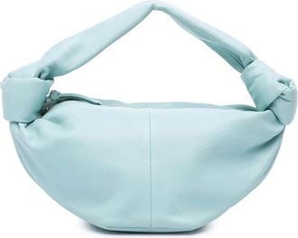 Bottega Veneta Pre-owned Handbags, female, Blue, Size: ONE SIZE Pre-owned Handle Leather Bag