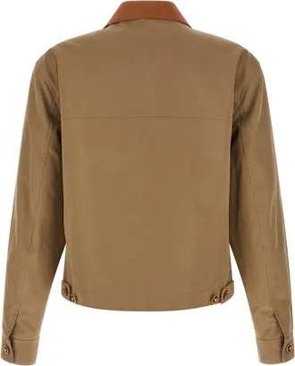 Versace Mens Beige Cotton Jacket Clothing
