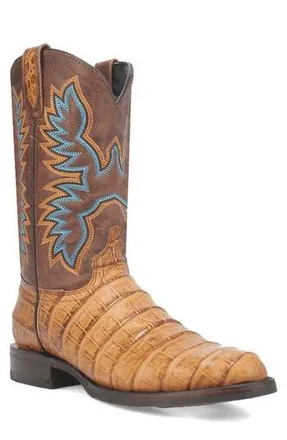 Dingo Trail Boss Alligator Embossed Cowboy Boot in Tan at Nordstrom Rack, Size 10.5