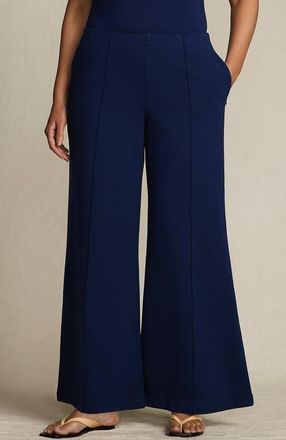 Lands End Starfish High Rise Palazzo Pants in Deep Sea Navy at Nordstrom, Size 2 X