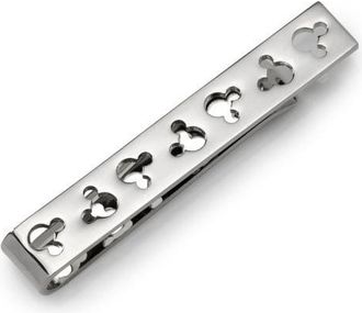Cufflinks Inc. Mickey Mouse Silhouette Cutout Tie Bar in Silver at Nordstrom