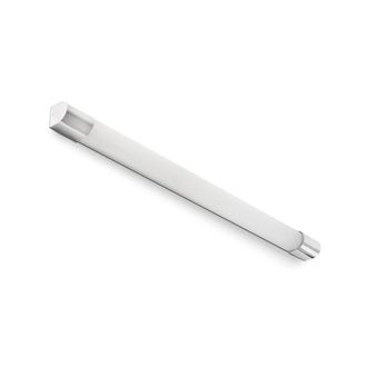 Netlighting Kiva 120cm Bathroom Wall Lamp Chrome IP44 3000K in Silver
