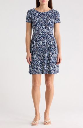 Connected Floral Print Dress in Dusty Aqua at Nordstrom Rack, Size 14