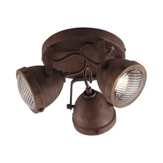 Netlighting HABANA 3 Light Spotlight Clusters Rust 30.5x15.5cm in Brown | Size: 30.5x15.5 cm