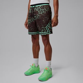 Nike Jordan Mens Jordan Sport Dri-FIT Printed Diamond Shorts in Green | IF0861-342