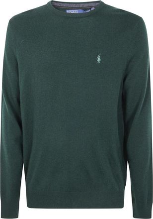 Polo Ralph Lauren Stijlvolle Longsleeve Pullover - Heren - Ronde hals truien - Groen - XL - Truien & Vesten