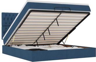 vidaXL Vidaxl - Estructura De Cama Otomana Con Colchones Tela Topo 200x200cm