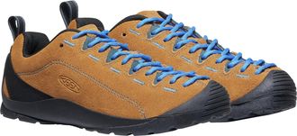 Keen Womens Jasper Suede Leather Climbing Approach Sneaker, Cathay Spice/Orion Blue, 8 UK