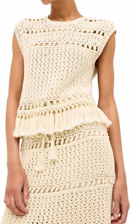 Marie Oliver Mira Crochet Top In Vesper