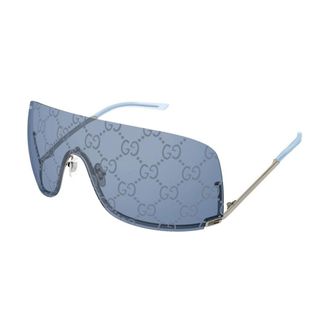 Gucci Shield Sunglasses - unisex - Gucci - Sunglasses - Gray - ONE SIZE - Accessories