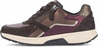 Gabor Rollingsoft Sneaker - Dames - Schoenen - Bruin - Maat: 38 1/2 EU Leer