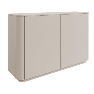 Selsey Selsey Luvio - Madia A 2 Ante Con 6 Scomparti, Bordi Arrotondati, 140 Cm, Grigio Cashmere