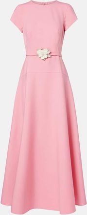 Oscar De La Renta Wool-blend maxi dress