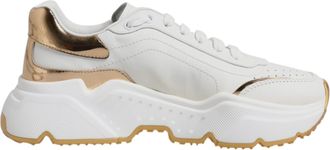 Dolce & Gabbana White Gold Daymaster Lage Sneakers Schoenen