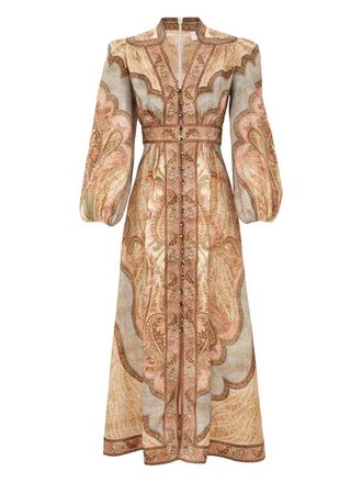 Zimmermann Wanderlust Low Cut Midi Dress