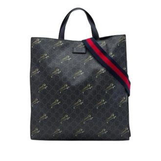 Gucci Pre-owned Satchel - unisex - Vintage Shopper - Zwart - ONE Size - Leer - Vintage