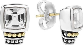 Lagos Rittenhouse Semiprecious Stone Stud Earrings in White Topaz at Nordstrom
