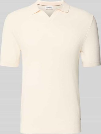 Roy Robson Slim Fit Poloshirt mit Viskose-Anteil in Offwhite, Gr&ouml;&szlig;e XXL