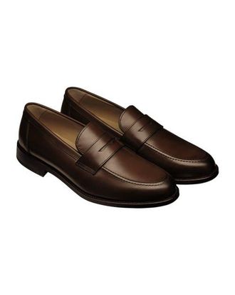 CHARLES TYRWHITT Leather Penny Loafers in Chestnut Brown at Nordstrom, Size 10.5