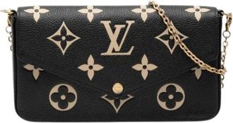 Louis Vuitton Pre-owned Pochette Felicie - Dames - Vintage Schoudertas - Zwart - ONE Size - Leer - Vintage