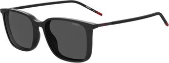 HUGO BOSS Zonnebril met zwart montuur en grijze glazen - Dames - Zonnebrillen - Zwart - 53 MM - Accessoires