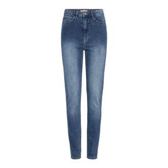 Ichi Ihtwiggy Slim High Waist Bukser 20122631 - Jeans - Mujer - Azul - W26 L32