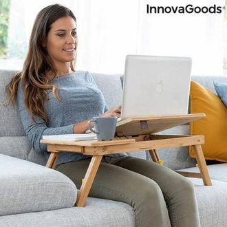 InnovaGoods InnovaGoods Lapwood Folding Bamboo Side Table
