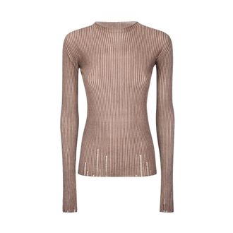 Uma Wang Maglia a girocollo Uk7114 Uw600 - - Knitwear - Donna - Marrone - M