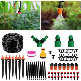 OEM Sistema De Riego Para Jard&iacute;n, Kit De Riego De 40 M, Sistema De Riego Por Goteo Autom&aacute;tico Con Nebulizaci&oacute;n Para Jard&iacute;n E Invernadero - Crezuo
