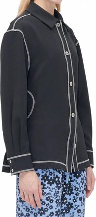 Stine Goya Cutout Adjustable Shirt In Black