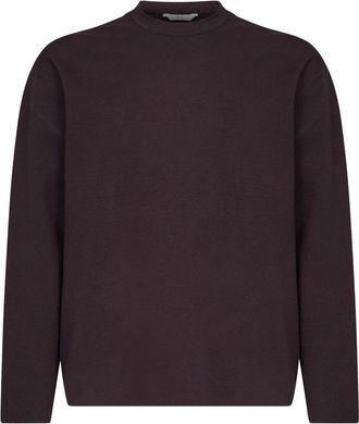 Hev&ograve; Fiumara Truien - Heren - Ronde hals truien - Bruin - S - Polyester - Truien & Vesten