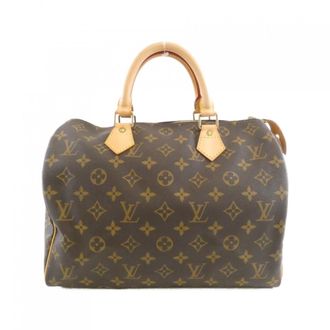 Louis Vuitton Brown Coated Canvas Boston Bag (Pre-Owned)
