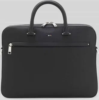 HUGO BOSS Laptoptasche in Leder-Optik Modell RAY in Black, Gr&ouml;&szlig;e 1