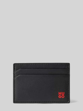 HUGO BOSS Kartenetui aus echtem Rindsleder in Black, Größe 1