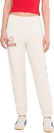 Barefoot Dreams CozyChic Ultra Lite(r) Cotton Smiley Sun Stars Pants Womens Clothing Cream/Light Poppy Red : MD, Cotton/Nylon/Viscose