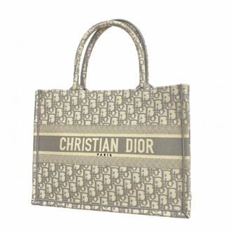 Dior Gray Canvas Tote Bag (Pre-Owned)