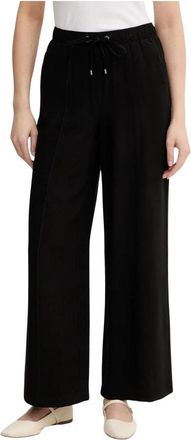 DKNY Wijde broek - Dames - Wijde Broeken - Zwart - XS - Broeken