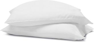 Superior Carmen 100% Cotton Linen Texture Vintage Wash Solid Percale Pillowcase Set